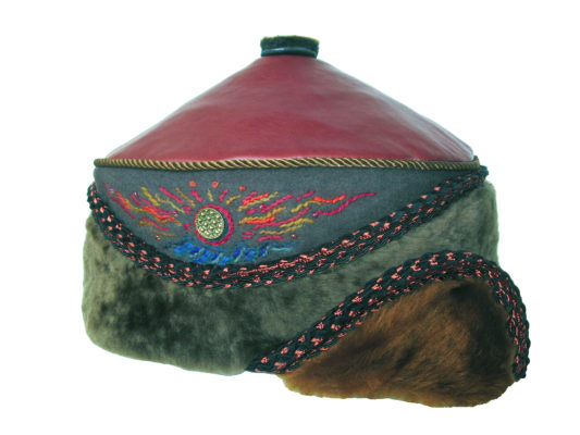 One Anoushka design hat against a white background