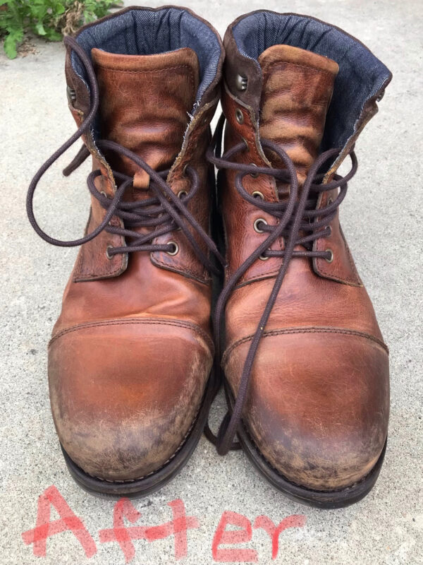 Boots aged look